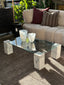 Lark Marble & Glass Coffee Table