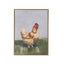 Hen Framed Canvas Art - 30x40cm