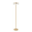 Deluca Metal + Glass Floor Lamp