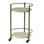 Loren Marble & Metal Bar Cart - Green