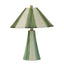 Athol Ceramic Lamp - Green + Ivory