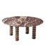 Lucia Marble Coffee Table - Claret