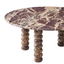 Lucia Marble Coffee Table - Claret