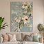 Floral Melody Framed Canvas Art - 100x140cm