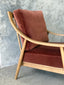 Freya Armchair - Cinnamon Velvet