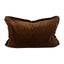 Snugg & Co Velvet Cushion - Camel Brown 40x60cm