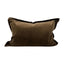 Snugg & Co Velvet Cushion - Olive 40x60cm