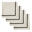 Orla Napkins - Ivory + Black