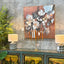 Fiore Framed Canvas Art - 100x100cm