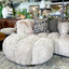Dixie Half Moon Ottoman - Beige