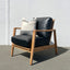 Reid Leather Armchair - Black