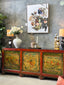 Original Chinese Sideboard - Scarlet Pictorial
