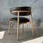 Nico Dining Chair - Liquorice Leather