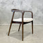 Victoria Dining Chair - Beige / Walnut