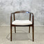 Victoria Dining Chair - Beige / Walnut