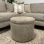 Madeleine Storage Ottoman - Rumble Cobblestone