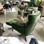 Carlos Swivel Chair - Green Velvet