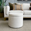 Madeleine Storage Ottoman - Messi Cobblestone