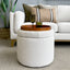 Madeleine Storage Ottoman - Messi Cobblestone