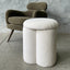 Rocket Stool - Ivory Sherpa