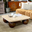 Makoto Travertine Coffee Table