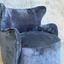 Wing Swivel Armchair - Blue