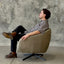 Camille Swivel Chair - Sage Nubuck Leather