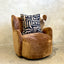 Wing Swivel Armchair - Bronze
