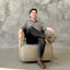 Carter Swivel Chair - Sage Nubuck Leather