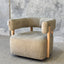Carter Swivel Chair - Sage Nubuck Leather