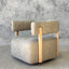 Carter Swivel Chair - Sage Nubuck Leather