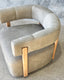Carter Swivel Chair - Sage Nubuck Leather
