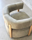 Carter Swivel Chair - Sage Nubuck Leather