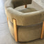 Carter Swivel Chair - Sage Nubuck Leather