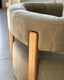 Carter Swivel Chair - Sage Nubuck Leather
