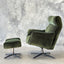 Carlos Recliner Swivel Chair - Green Velvet