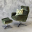 Carlos Recliner Swivel Chair - Green Velvet