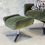 Carlos Recliner Swivel Chair - Green Velvet