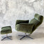 Carlos Recliner Swivel Chair - Green Velvet