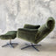Carlos Recliner Swivel Chair - Green Velvet
