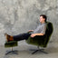 Carlos Recliner Swivel Chair - Green Velvet