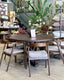 Mondrian Oak Dining Table - Dark Mammoth