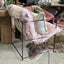 Laila Sheepskin Swing Chair - Blush Pink