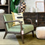 Luce Armchair - Green Velvet