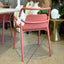 Tahi Outdoor Dining Chair - Coral