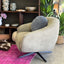Camille Swivel Chair - Sage Nubuck Leather