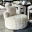 Sophia Faux Fur Armchair - Sand