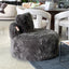 Sophia Faux Fur Armchair - Graphite