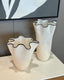 Jarvis Tall Vase - Ivory + Black