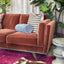 Del Rey Sofa - Cinnamon Velvet